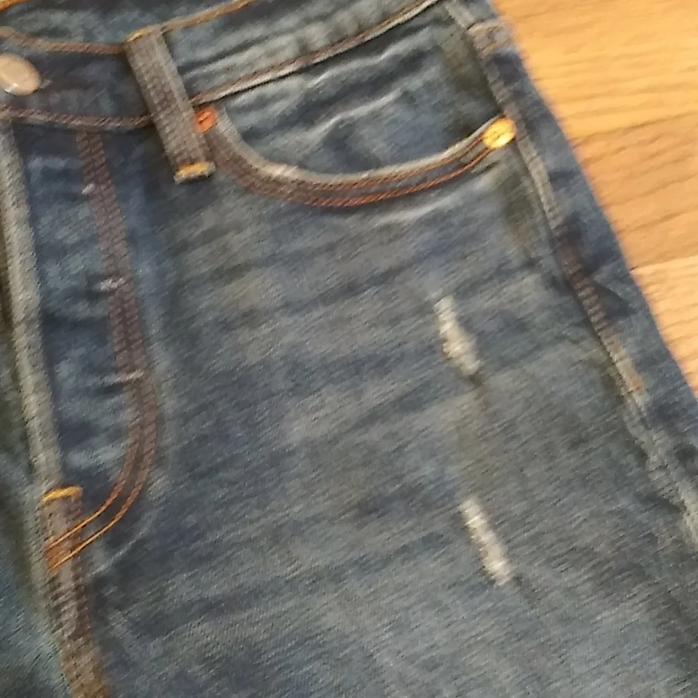 Levi's denim jeans.